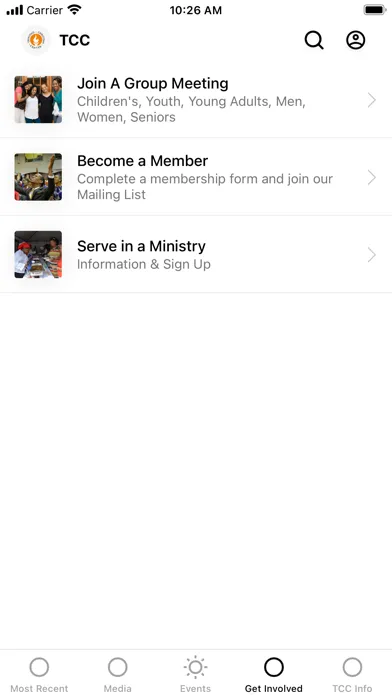 Capturas de pantalla de Trinidad Christian Center APP