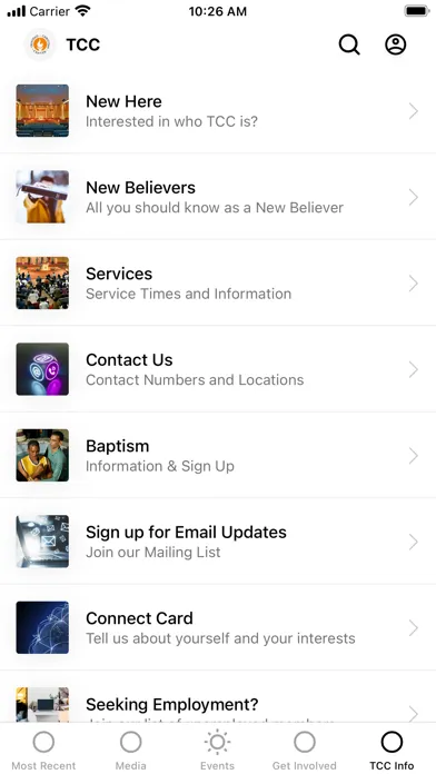 Capturas de pantalla de Trinidad Christian Center APP