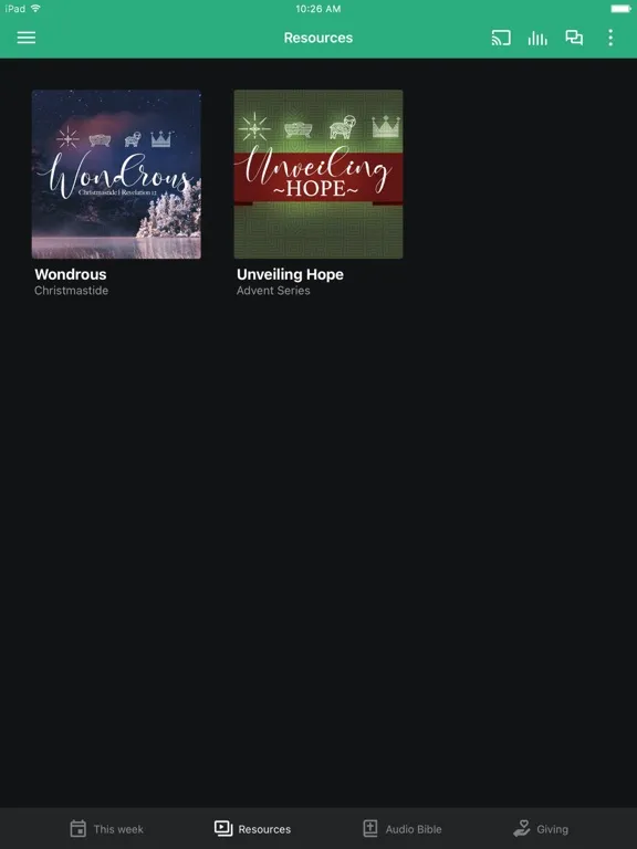 Ảnh chụp màn hình của Oak Hill Bible Church iPad 