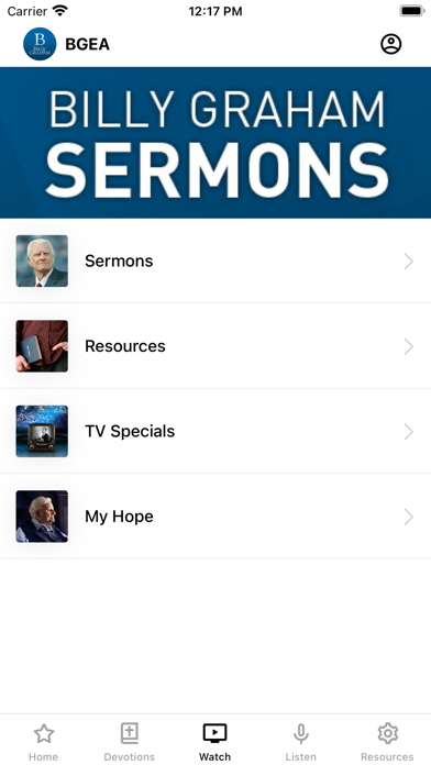 Tangkapan skrin Billy Graham Evangelistic Assn