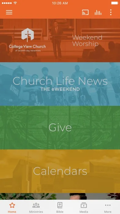 Capturas de tela do College View Church