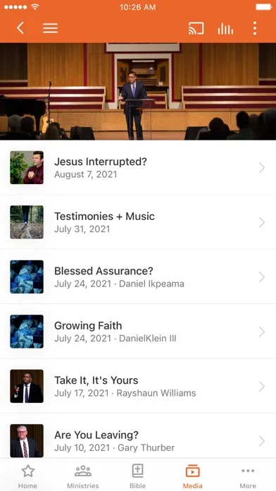 Capturas de tela do College View Church