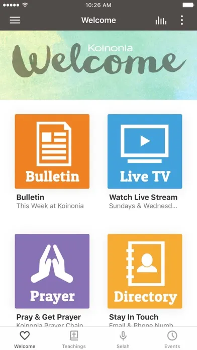 Screenshot di Koinonia Fellowship