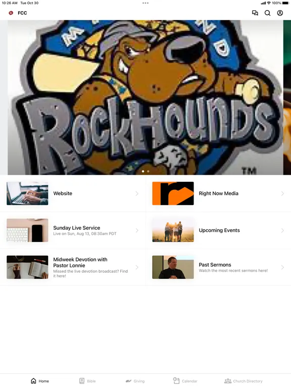 Fellowship Community Church TX iPad スクリーンショット