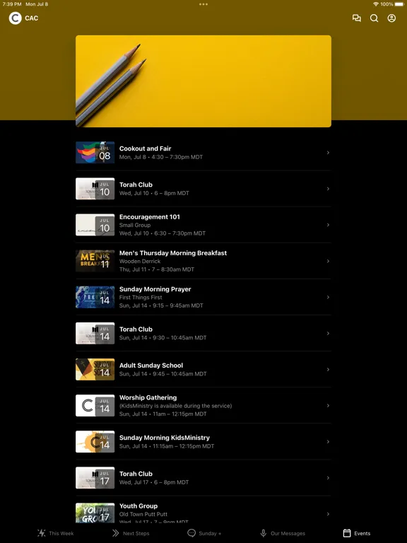 تصاویر Casper Alliance Church iPad 