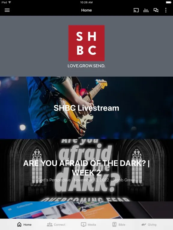 Скриншоты Shirley Hills Baptist Church iPad 
