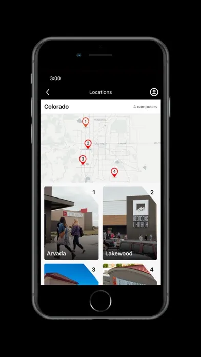 ภาพหน้าจอของ Red Rocks Church App