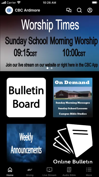 Tangkapan layar Corinth Baptist Church Ardmore