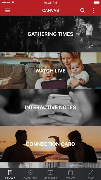 Capturas de pantalla de Canvas Church