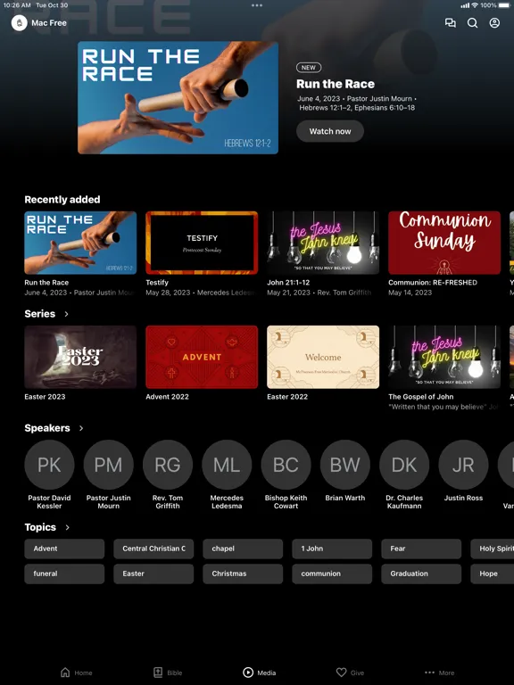 McPherson Free Methodist iPad  スクリーンショット