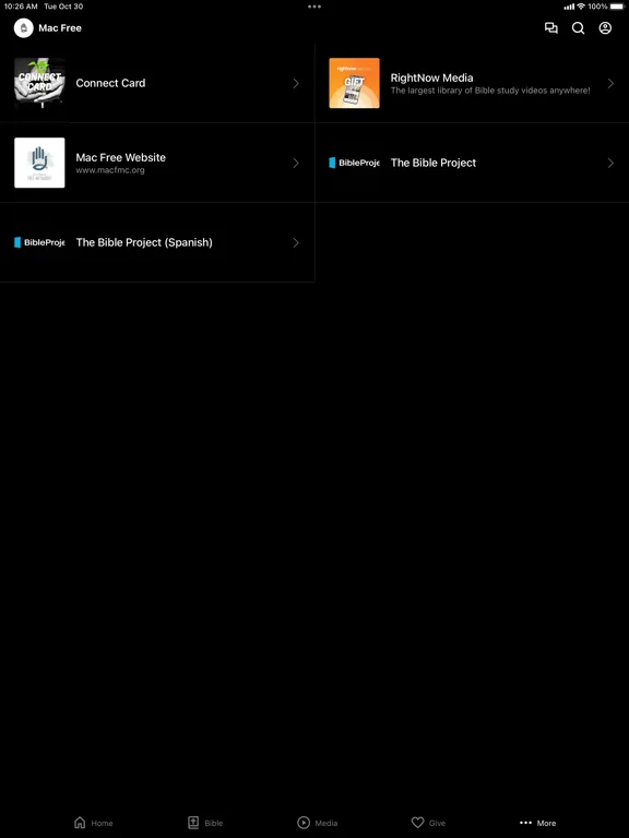 McPherson Free Methodist iPad  スクリーンショット
