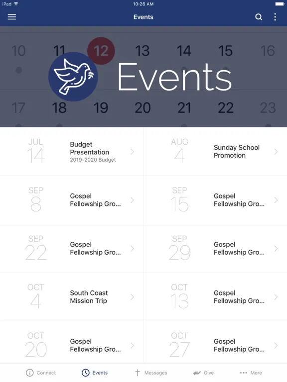 Sharon Baptist Church iPad 应用截图