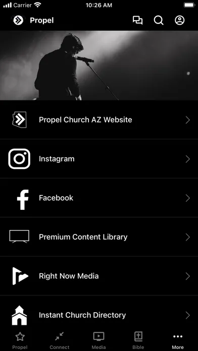 Tangkapan layar Propel Church AZ