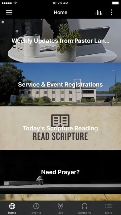 Capturas de tela do Gateway Christian Fellowship