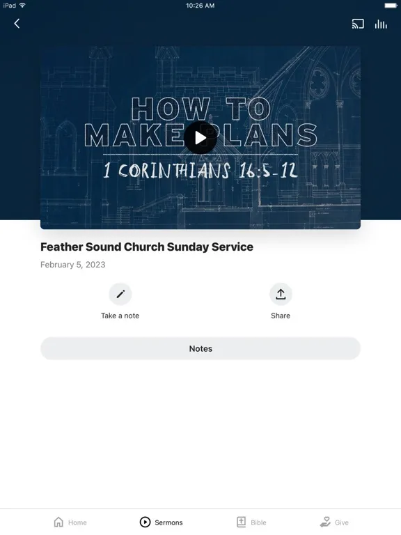 Captures d'écran de Feather Sound Church iPad 