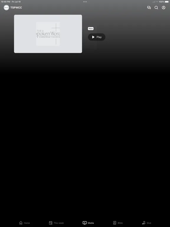 Spoken Word Church Ministries iPad 应用截图