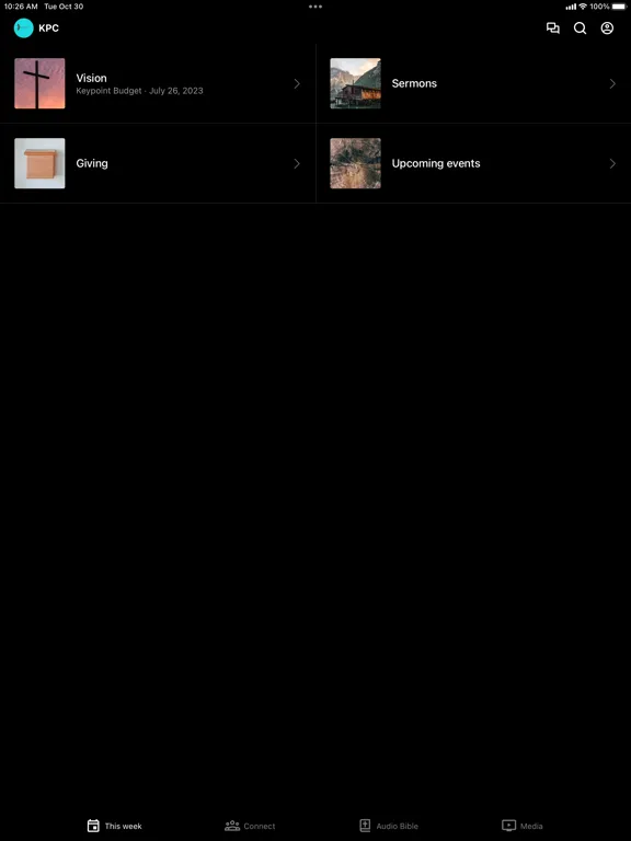 ภาพหน้าจอของ Keypoint Church Texas iPad 