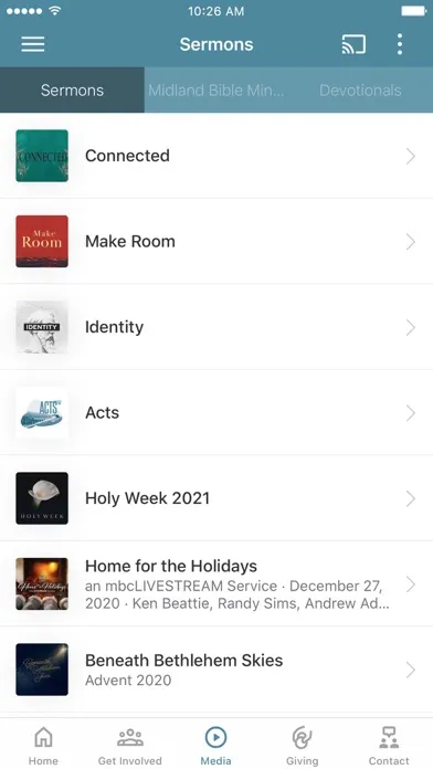 Ảnh chụp màn hình của Midland Bible App