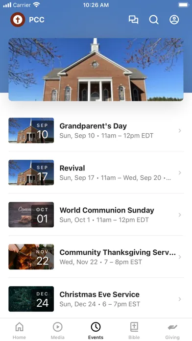 Captures d'écran de Perseverance Christian Church