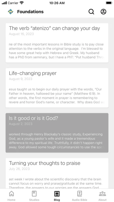 Foundations Bible Studies স্ক্রিনশট