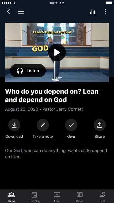 Capturas de tela do Greater Grace Temple Church