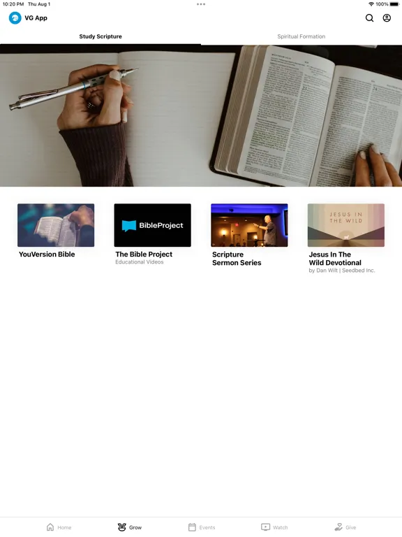 The Vineyard Gilbert App iPad 应用截图