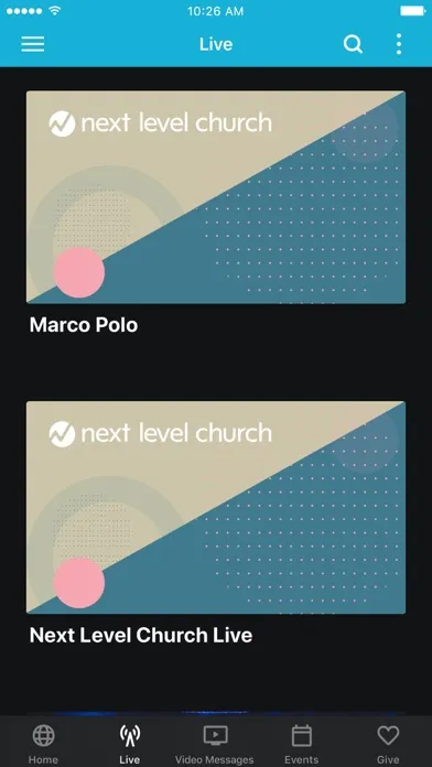 تصاویر Next Level Church App