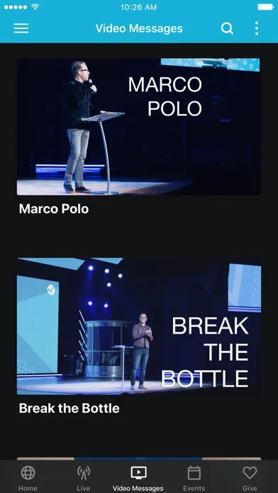 تصاویر Next Level Church App