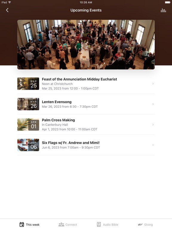 Capturas de pantalla de Christchurch Montgomery AL iPad 