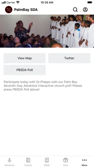 Palm Bay SDA Church App Ekran Görüntüleri