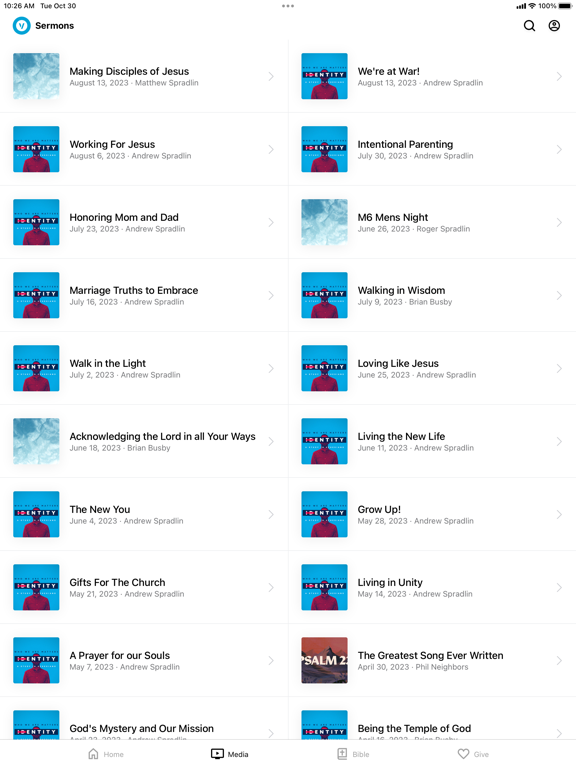 Screenshot di Valley Baptist Sermons iPad 