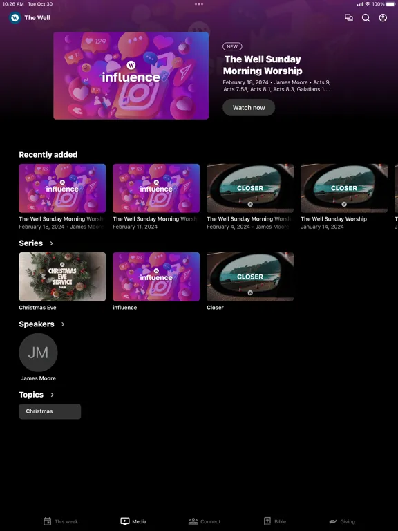 The Well Texoma iPad 应用截图