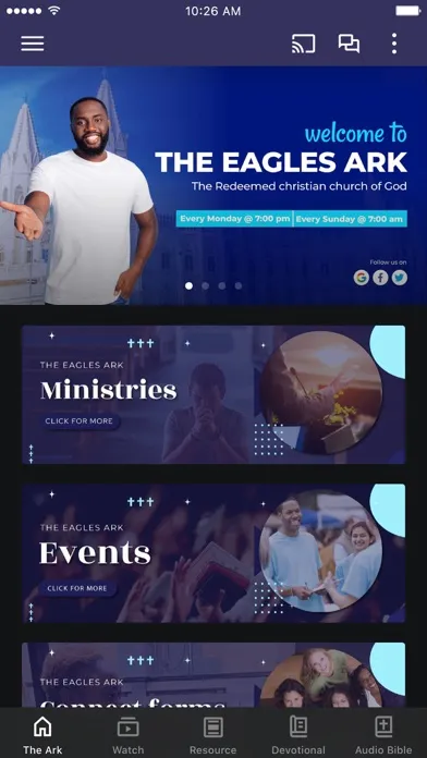 ภาพหน้าจอของ RCCG The Eagles Ark