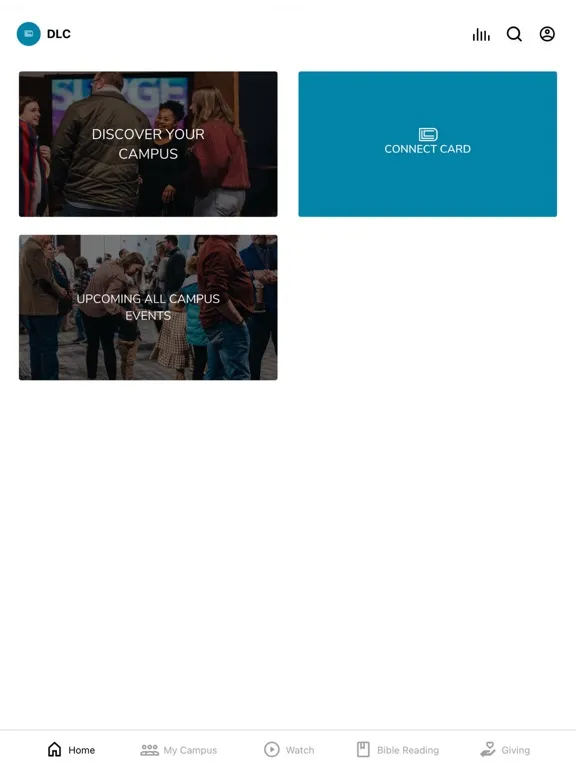 Ảnh chụp màn hình của Discover Life Church App iPad 