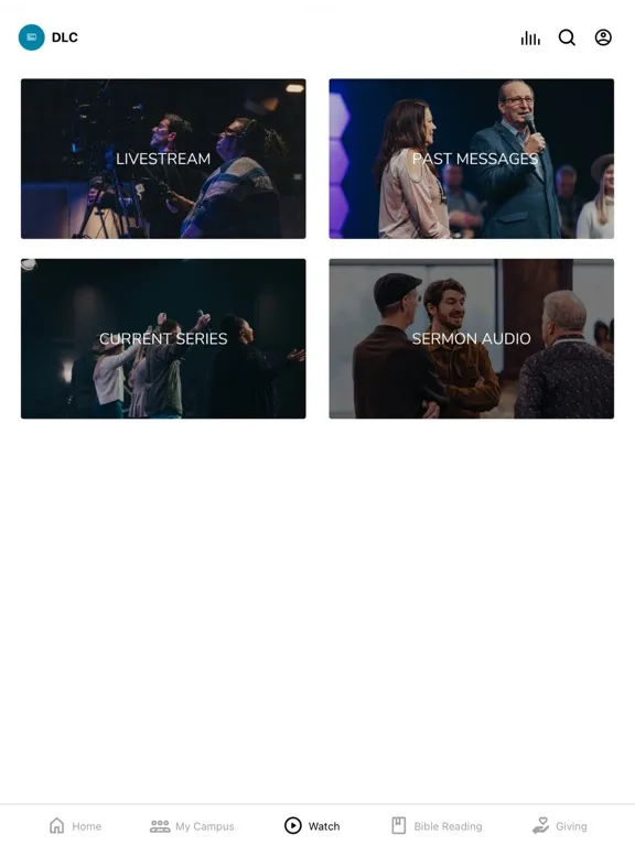 Ảnh chụp màn hình của Discover Life Church App iPad 