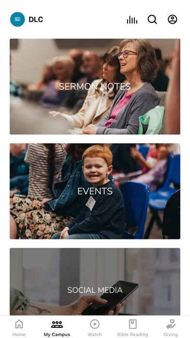 Ảnh chụp màn hình của Discover Life Church App