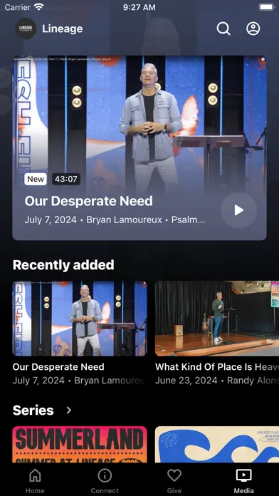 Capturas de tela do Lineage Church FL