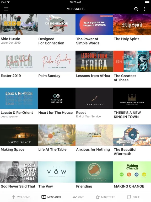 Christian Assembly Los Angeles iPad  スクリーンショット