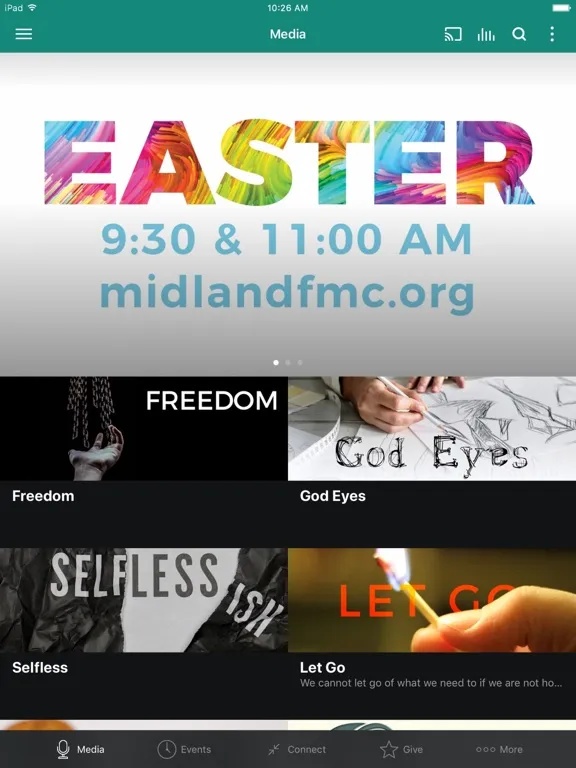 Midland Free Methodist iPad  Screenshots