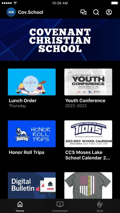 Ảnh chụp màn hình của Covenant Christian Sch