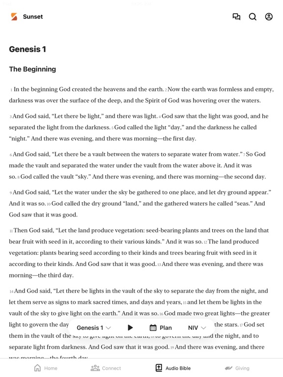 Sunset Church iPad  स्क्रीनशॉट