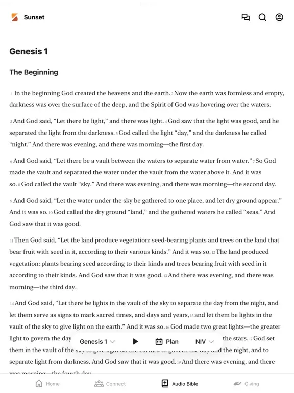 Ảnh chụp màn hình của Sunset Church iPad 