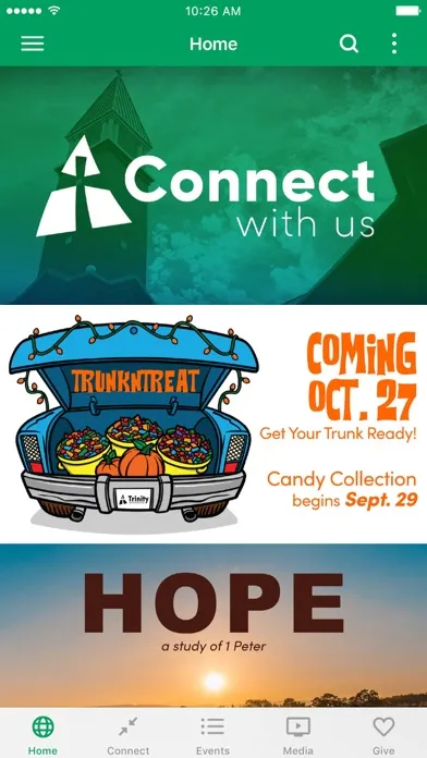Capturas de tela do Trinity Baptist Church Cayce