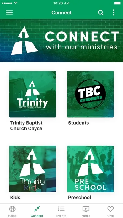 Capturas de tela do Trinity Baptist Church Cayce