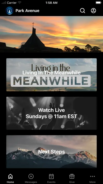 Capturas de tela do Park Avenue Baptist Church