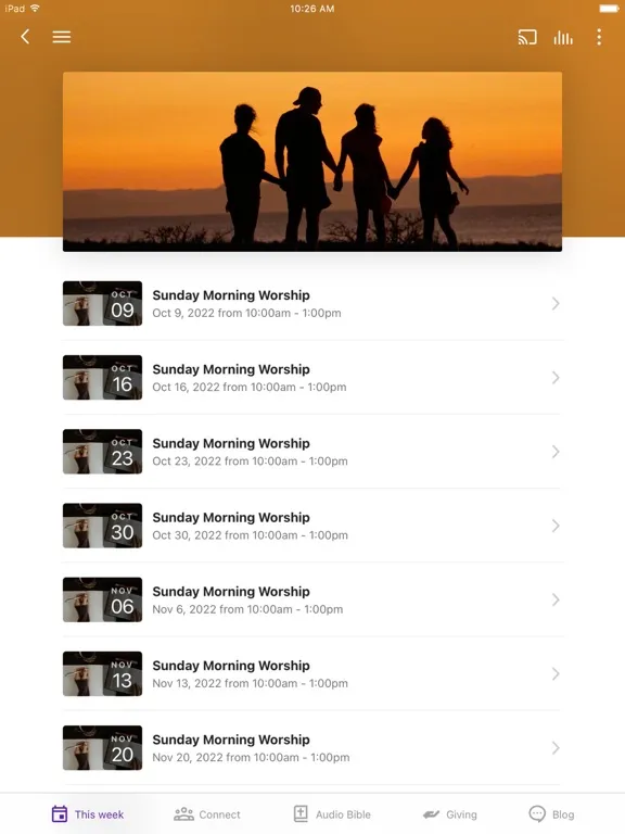 Zrzuty ekranu Praise and Worship Center (SC) iPad 