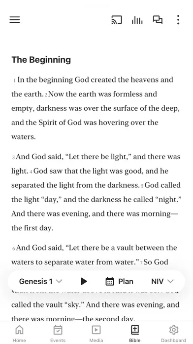Capturas de tela do Opendoor Church App