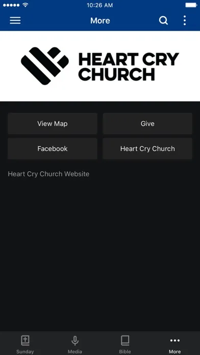 Tangkapan skrin Heart Cry Church