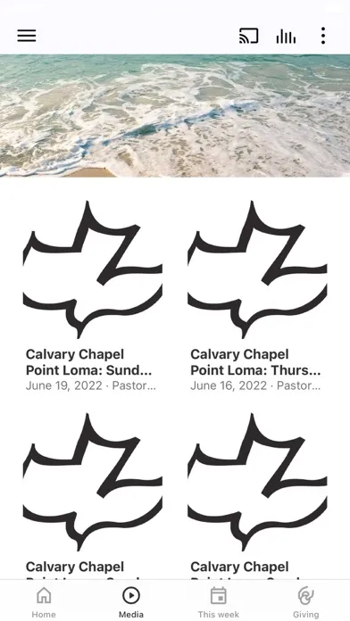 Tangkapan skrin Calvary Chapel Point Loma