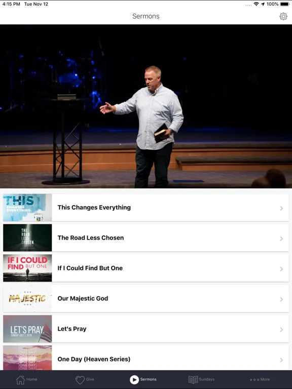 Capturas de tela do FBC ELKHART iPad 